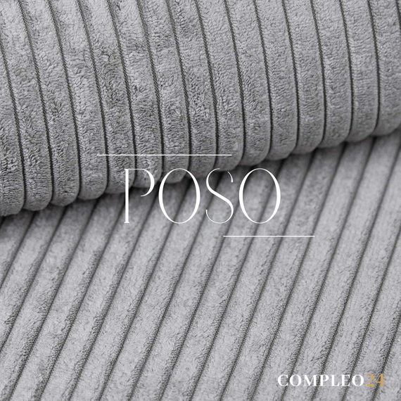 Grau Polsterbett mit Stauraum Holzrahmen 160x200 SAONA