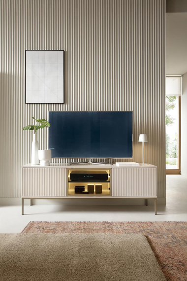 TV-Schrank mit Led-Beleuchtung LINO Kaschmir