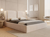 Elegant Designerbett mit Bettkasten beige 160x00 LANZA