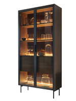 Vitrine mit LED-Beleuchtung MARBELA Eiche Dunin