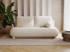 Sofa ohne Armlehnen, moderne runde Form, Moderne Couch