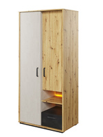 Kleiderschrank mit Schublade BOB zweitürig Artisan Eiche