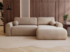 Design Ecksofa in modernem stil velvet beige rechts AURA