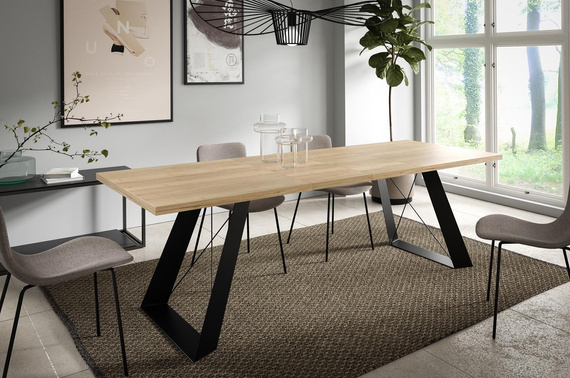 Eleganter Esstisch 140–240 cm Eiche halifax LENO