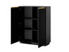 Kommode mit 2 Türen GLAM Glamour design Schwarz