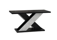 Couchtisch AMI Schwarz Hochglanz+Beton