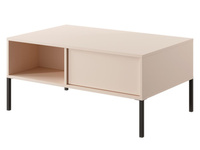 Couchtisch mit 2 Schubladen Beige