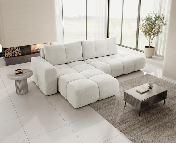 Elegant L-form Ecke links oder rechts MOSSA CREME