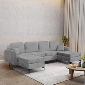 Ecksofa U-form BELLA Grau