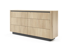 Kommode mit sechs Schubladen TORRO Eiche