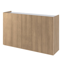 Sideboard PARIS Eiche Scandi/Weiß