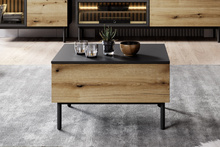 Kaffeetisch eiche für Wohnzimmer Schwarz