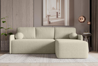 Eckcouch mit Schlaffunktion MODERNA Beige