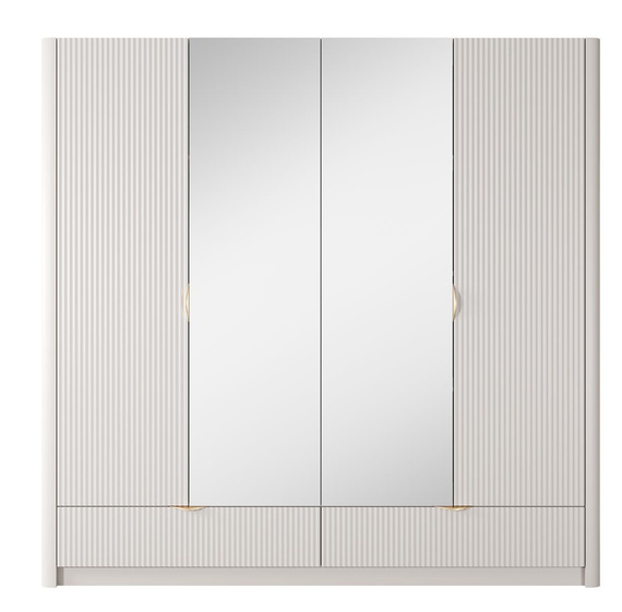  Drehtürenschrank mit Lamellen Cashmir BELLO
