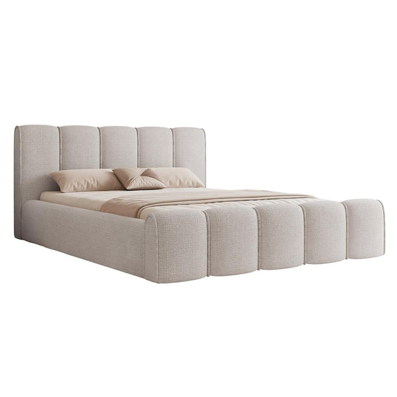 Bubble Design Gepolstertes Bett 200x200 Grau Chenille HERME