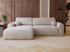 Design Ecksofa in modernem stil velvet grau links AURA