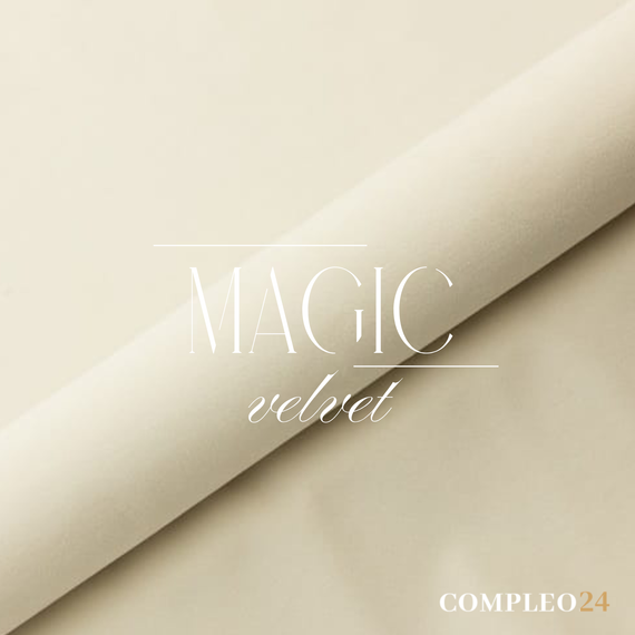 Velvet creme Kontinentalbett 140x200 mit topper SARAH