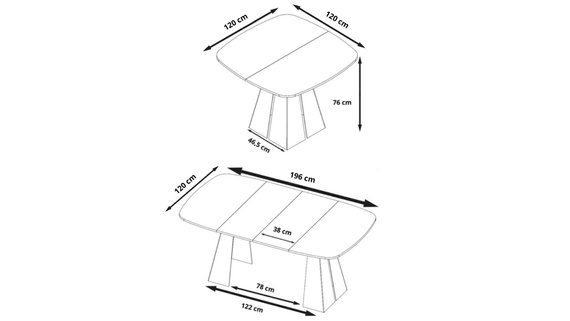 Esszimmer Tisch Japandi Weiß DAST