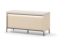 Sitzbank mit Dekorative LED-Leiste Beige FLORE