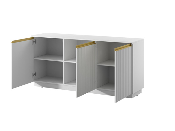 Kommode elegant GLAM Breite: 153,4 cm Weiß