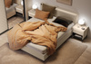 Stauraumbett mit Bettkasten FLORE Beige 180x200