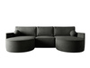 Ecksofa für modernes Wohnen U Form OLIO Graphit