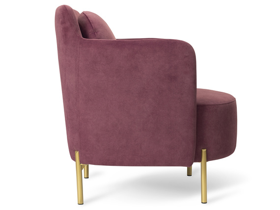 Kaffee Stuhl mit Metallbeinen NELA, Glamour Design