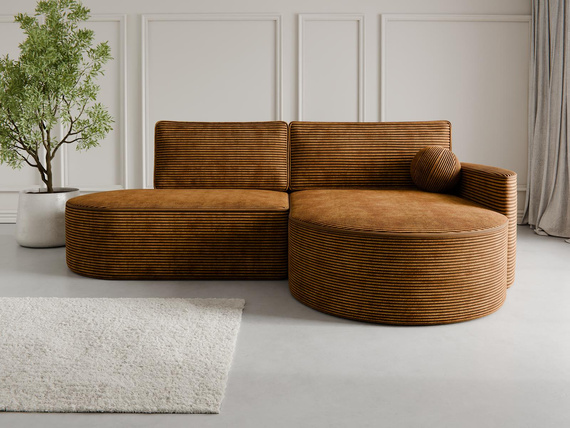  Luxuriöses Ecksofa L Gelb MORENO