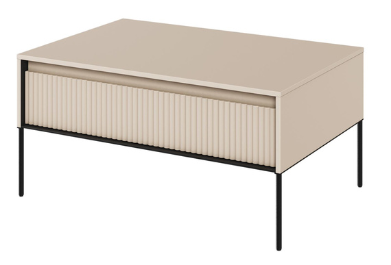 Couchtisch mit 1 Schublade für Wohnzimmer FLORE beige