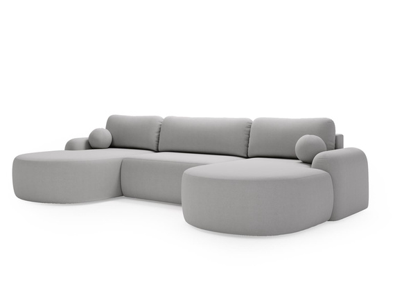 Ecksofa U Form Breite 377 OLIO Grau