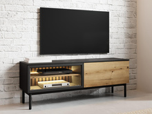 TV-Schrank industrial Schlafzimmer, 150 cm breit, 2 Türen LUKS