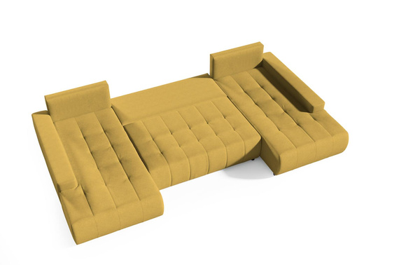 Großes Ecksofa in U-Form für Wohnzimmer MONA Beige