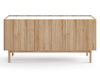 Kommode aus Holz POP Eiche Riviera Gold / Marmor Bianco
