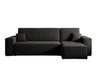 Ecksofa mit universelle Ottomane und Schlaffunktion KARL Schwarz