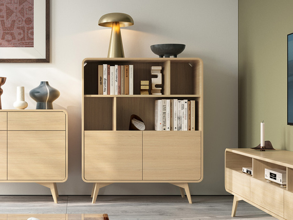 Regal 108 cm breit GRACIEL Eiche Vincenza