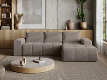 Wohnsofa im Trend Design Braun