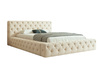 Chesterfield Polsterbett Creme 1600x200 CLARA
