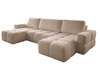 Praktische U-Form Bequeme Ecksofa Boucle Beige WOLKS