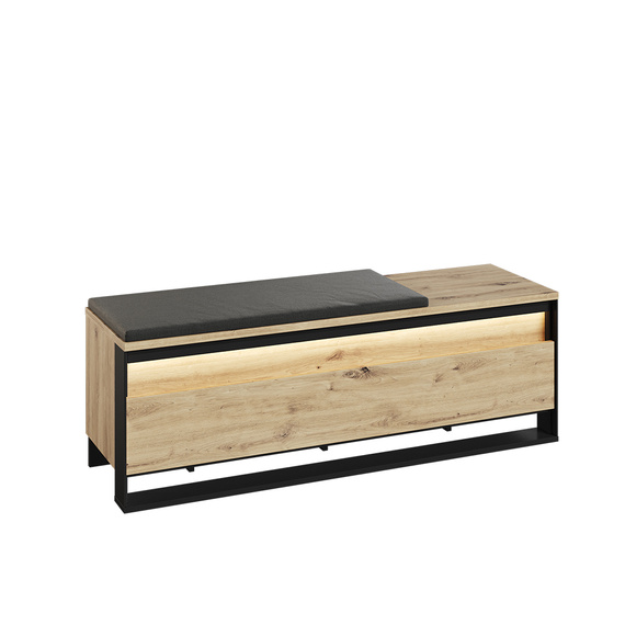 Garderoben-Set mit Spiegel und Kleiderbügeln + Schuhregal LIMA