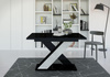 Esstische Modern AMI Schwarz Hochglanz+Stone