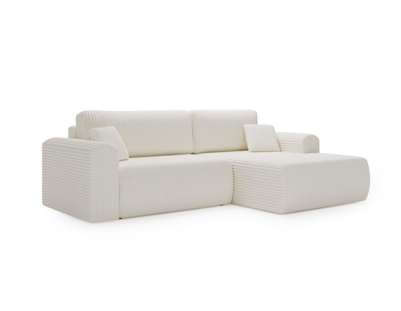 Cordstoff Ecksofa stilvoll Olivgrün