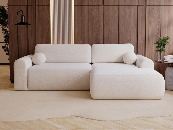 Design Ecksofa in modernem stil weiß rechts AURA