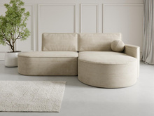 Ecksofa L Perfekte Wahl für moderne Interiors Creme MORENO