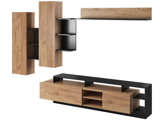 Wohnwand  MONIAS eiche craft 