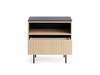 Nachttisch Eiche vicenza modern mit Schublade und gerillter Front OMBIS