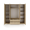 Kleiderschrank mit Spiegel BOHOS Eiche