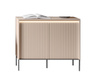 Kommode modern mit gerifflete Front für Wohnzimmer FLORE