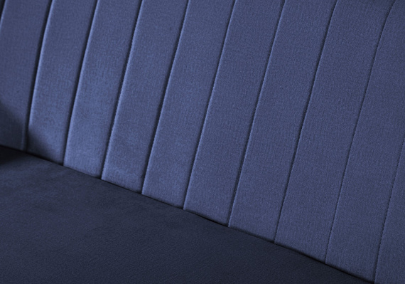 Sofa mit hohen Beinen TULIO BLAU