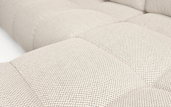 Elegant L-form Ecke links oder rechts MOSSA Beige