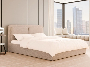 Lattenrost mit Metallrahmen \ 160 \ Beige